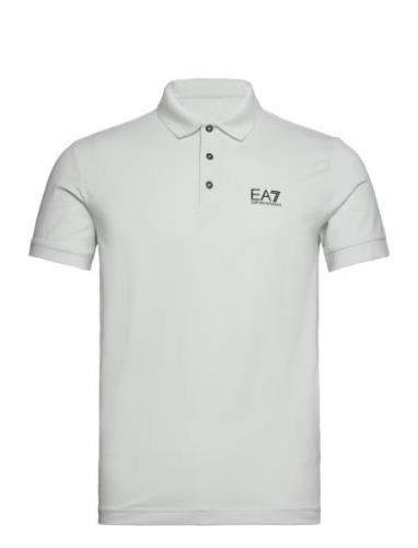 Polo Tops Polos Short-sleeved Blue EA7