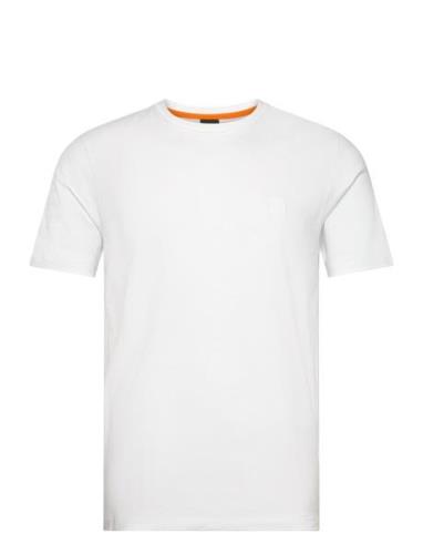 Tales Tops T-Kortærmet Skjorte White BOSS