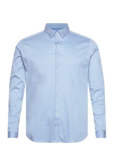 Mmgmarley Crunch Jersey Shirt Tops Shirts Casual Blue Mos Mosh Gallery