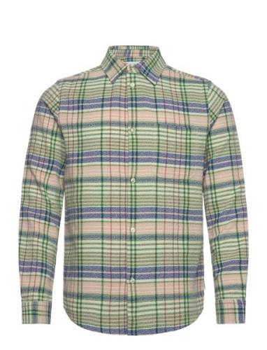 Kash Check Shirt Tops Shirts Casual Green Les Deux