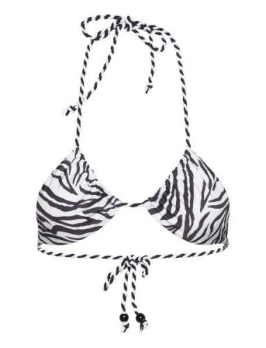 Doha Zebra Triangle Swimwear Bikinis Bikini Tops Triangle Bikinitops W...