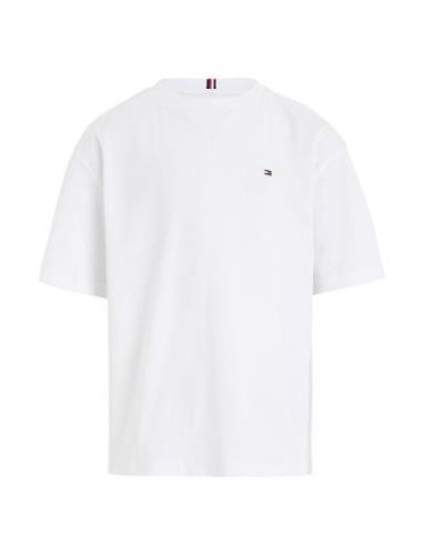 Essential Tee Ss Tops T-Kortærmet Skjorte White Tommy Hilfiger