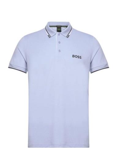 Paddy Pro Sport Polos Short-sleeved Blue BOSS