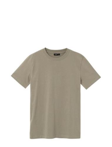 Nlmfagen Ss L Top Tops T-Kortærmet Skjorte Khaki Green LMTD