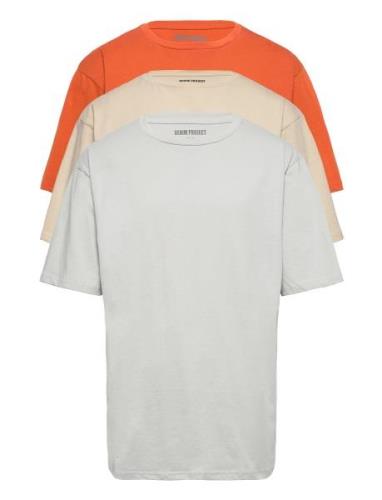 3 Pack Box Tee Tops T-Kortærmet Skjorte White Denim Project