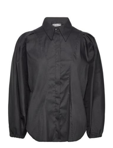 Mmadia 3/4 Shirt Tops Shirts Long-sleeved Black MOS MOSH