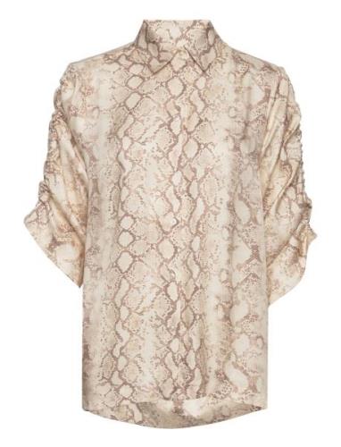 Dwyniw Shirt Tops Shirts Long-sleeved Beige InWear