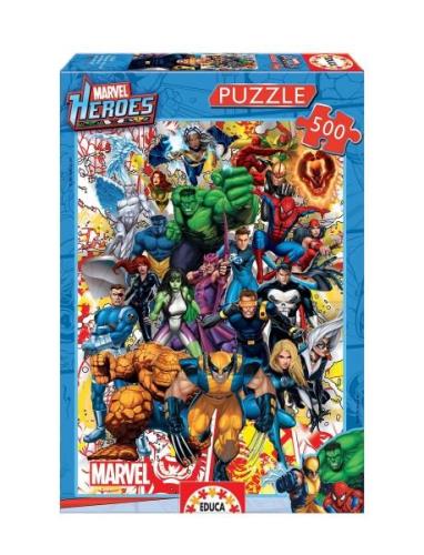 Educa 500 Marvel Heroes Toys Puzzles And Games Puzzles Classic Puzzles...