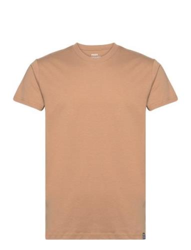 Organic Thor Tee Tops T-Kortærmet Skjorte Beige Mads Nørgaard