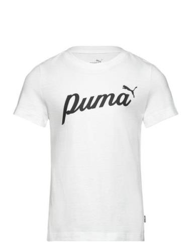 Ess+ Script Tee G Sport T-Kortærmet Skjorte White PUMA