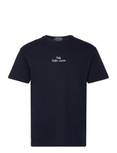 Classic Fit Logo Jersey T-Shirt Tops T-Kortærmet Skjorte Navy Polo Ral...