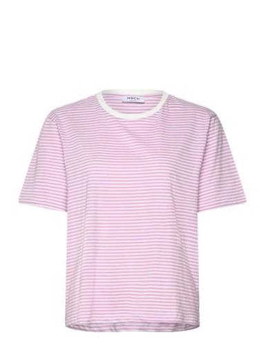 Mschhadrea Tee Stp Tops T-shirts & Tops Short-sleeved Pink MSCH Copenh...