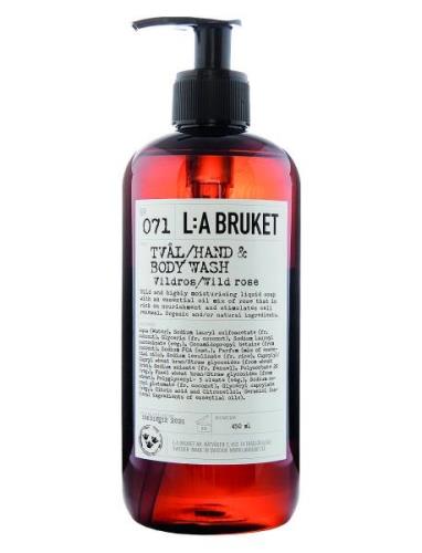 071 Hand & Body Wash Wild Rose Shower Gel Badesæbe Nude L:a Bruket
