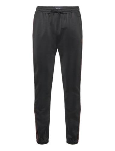 Contrast Tape Track Pant Bottoms Sweatpants Black Fred Perry