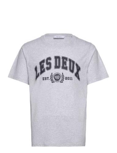 University T-Shirt Tops T-Kortærmet Skjorte Grey Les Deux