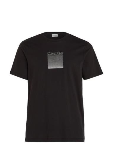 Ombre Embroidered Logo T-Shirt Tops T-Kortærmet Skjorte Black Calvin K...