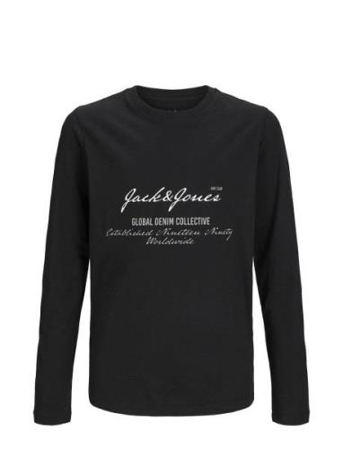 Jjgreat B2S Logo Tee Ls Ln Jnr Tops T-shirts Long-sleeved T-Skjorte Bl...