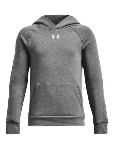Ua Rival Fleece Hoodie Sport Sweatshirts & Hoodies Hoodies Grey Under ...