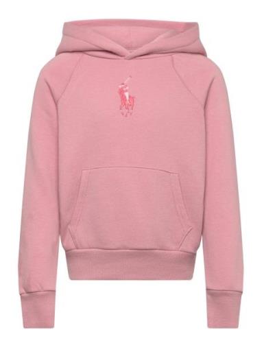 Big Pony Fleece Hoodie Tops Sweatshirts & Hoodies Hoodies Pink Ralph L...