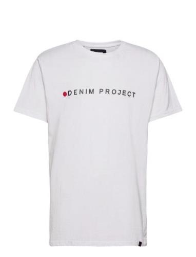 Logo Tee Tops T-Kortærmet Skjorte White Denim Project