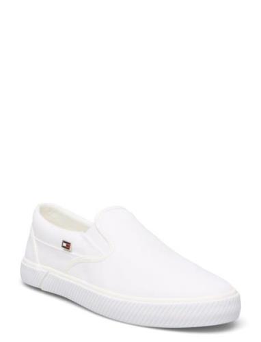 Vulc Canvas Slip-On Sneaker Sneakers White Tommy Hilfiger