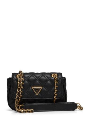 Giully Mini Cnvrtble Xbdy Flap Bags Crossbody Bags Black GUESS