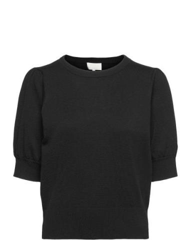 Liva Strik T-Shirt Tops Knitwear Jumpers Black Minus