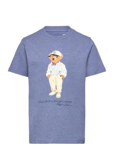 Polo Bear Cotton Jersey Tee Tops T-Kortærmet Skjorte Blue Ralph Lauren...