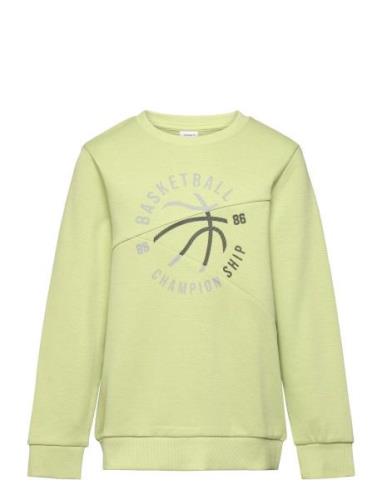 Nkmkulan Ls Sweat Unb Tops Sweatshirts & Hoodies Sweatshirts Green Nam...