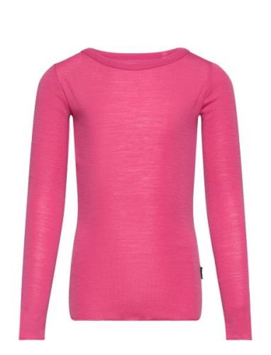 Rihanna Wool Tops T-shirts Long-sleeved T-Skjorte Pink Molo
