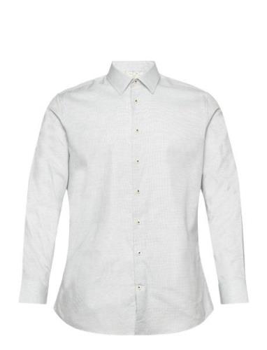 Slhslimdetail Shirt Ls Classic Noos Tops Shirts Casual White Selected ...