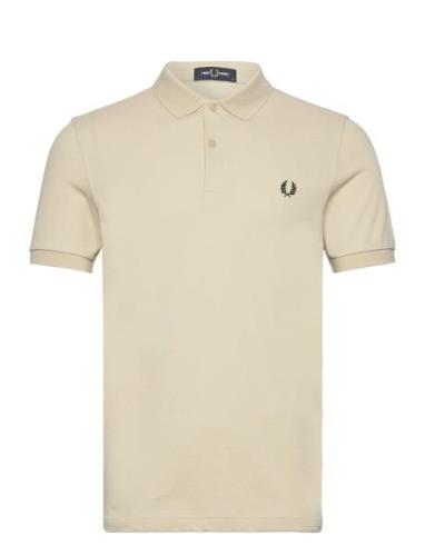The Fred Perry Shirt Tops Polos Short-sleeved Beige Fred Perry