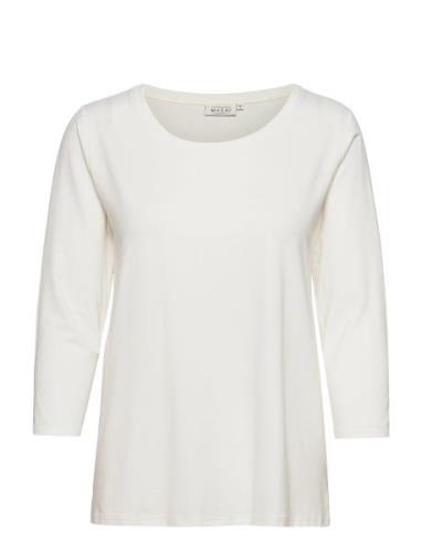 Cilla Tops T-shirts & Tops Long-sleeved White Masai