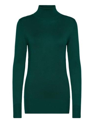 Astrid Roll Neck Tops Knitwear Turtleneck Green Kaffe