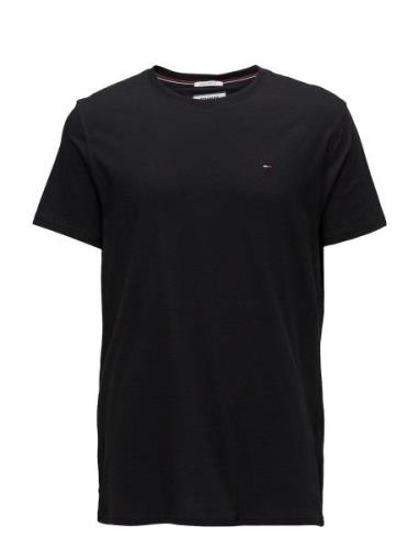 Tjm Xslim Jersey Tee Tops T-Kortærmet Skjorte Black Tommy Jeans