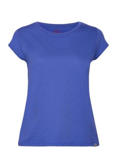 Organic Jersey Teasy Tee Fav Tops T-shirts & Tops Short-sleeved Blue M...