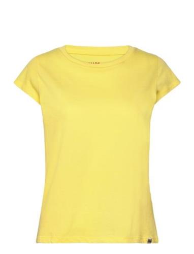 Organic Jersey Teasy Tee Fav Tops T-shirts & Tops Short-sleeved Yellow...