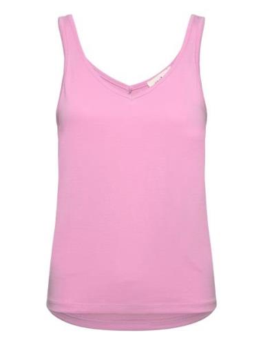Slcolumbine Tank Top Tops T-shirts & Tops Sleeveless Pink Soaked In Lu...