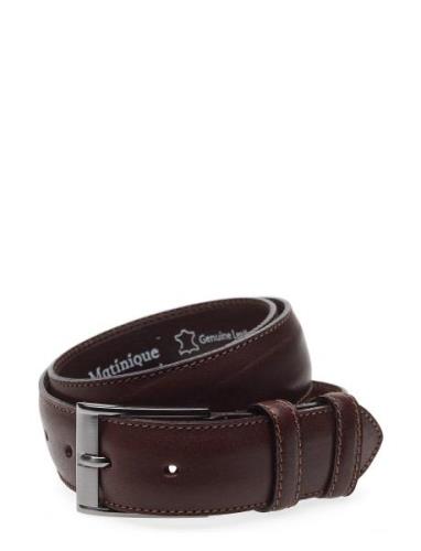 Essinot Accessories Belts Classic Belts Brown Matinique