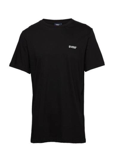 Svea R Small Chest Logo T-Shirt Tops T-Kortærmet Skjorte Black Svea