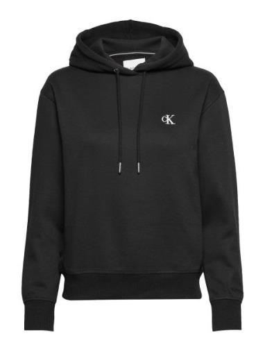 Ck Embroidery Hoodie Tops Sweatshirts & Hoodies Hoodies Black Calvin K...