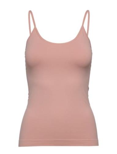 Decoy Top W/Narrow Straps Tops T-shirts & Tops Sleeveless Pink Decoy