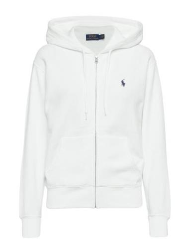 Fleece Full-Zip Hoodie Tops Sweatshirts & Hoodies Hoodies White Polo R...