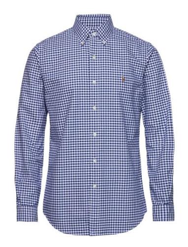 Custom Fit Oxford Shirt Tops Shirts Casual Blue Polo Ralph Lauren