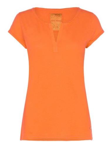 Mmtroy Tee Ss Tops T-shirts & Tops Short-sleeved Orange MOS MOSH