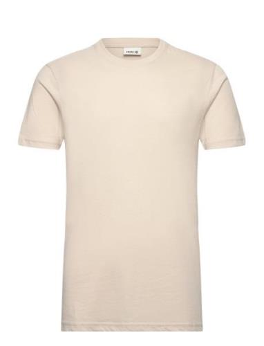 Sdrock Ss Tops T-Kortærmet Skjorte Beige Solid