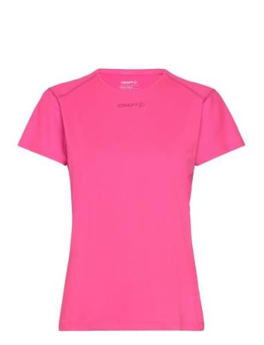 Adv Essence Ss Slim Tee W Sport T-shirts & Tops Short-sleeved Pink Cra...