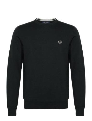 Classic C/N Jumper Tops Knitwear Round Necks Green Fred Perry