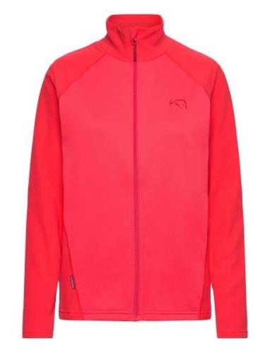 Kari F/Z Fleece Sport Sweatshirts & Hoodies Fleeces & Midlayers Red Ka...