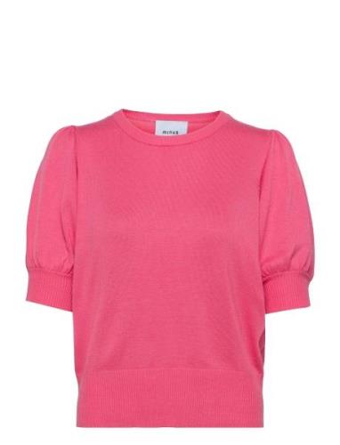 Liva Strik T-Shirt Tops Knitwear Jumpers Pink Minus